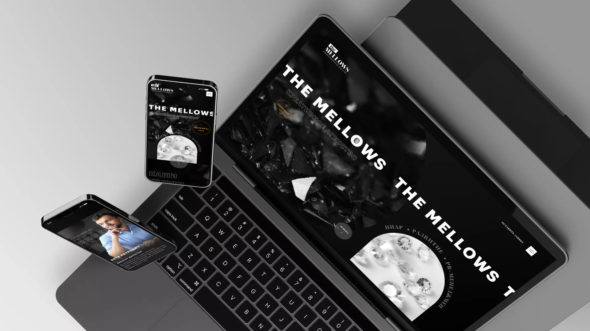 Разработка сайта креативного агентства «The Mellows» в Губкинском