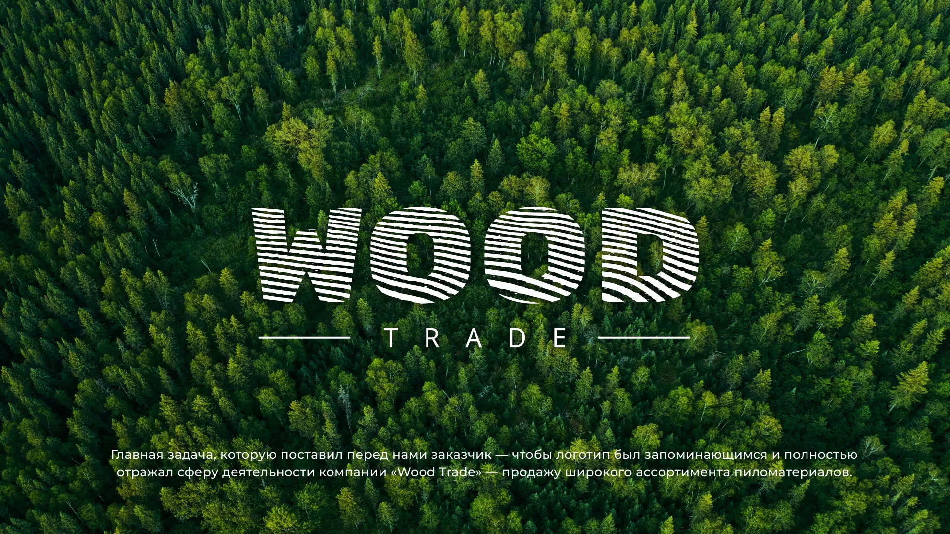 Разработка логотипа для компании «Wood Trade» в Губкинском