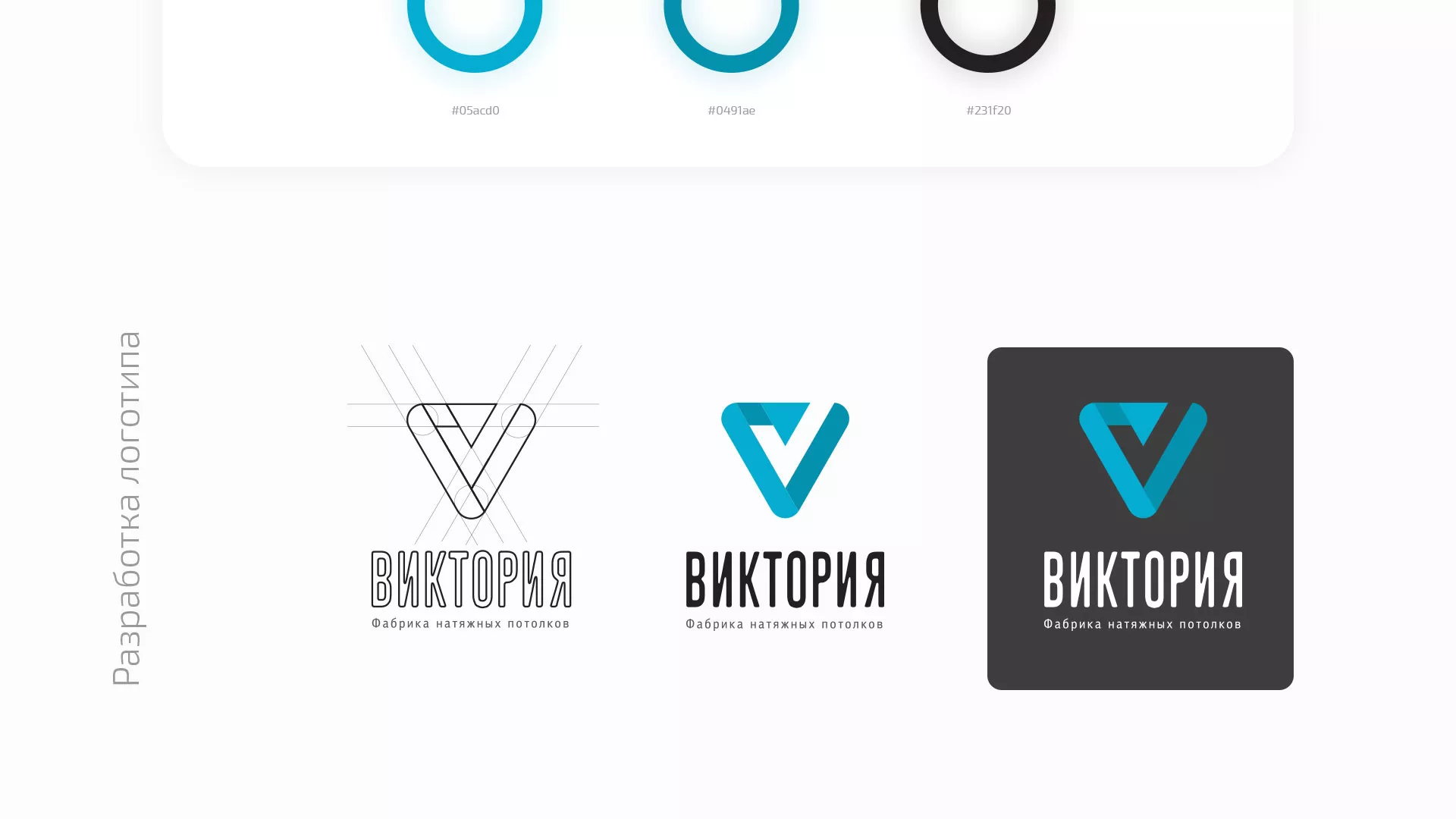 Разработка фирменного стиля компании по продаже и установке натяжных потолков в Губкинском