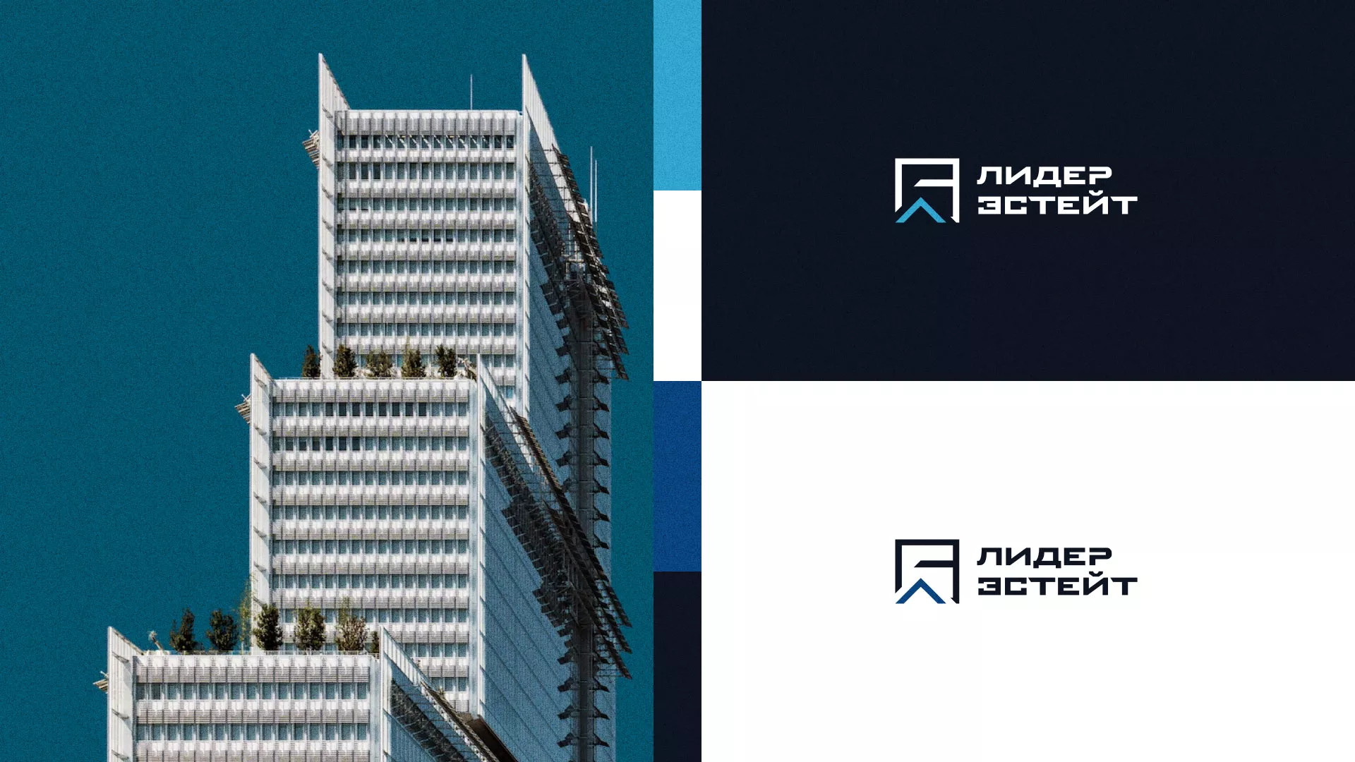 Разработка логотипа агентства недвижимости «Лидер Эстейт» в Губкинском