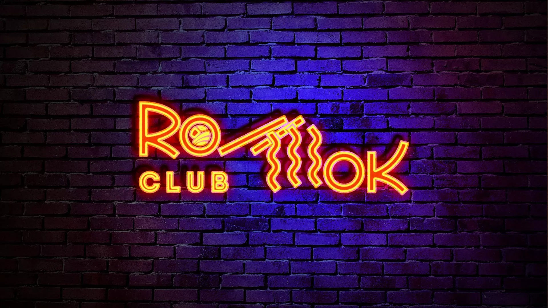 Разработка светящейся интерьерной вывески суши-бара «Roll Wok Club» в Губкинском Разработка светящейся интерьерной вывески суши-бара «Roll Wok Club» в Губкинском